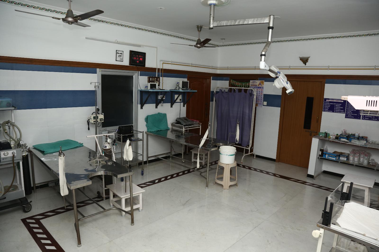 Clinical care room for women health follow-up at Nila Hospital